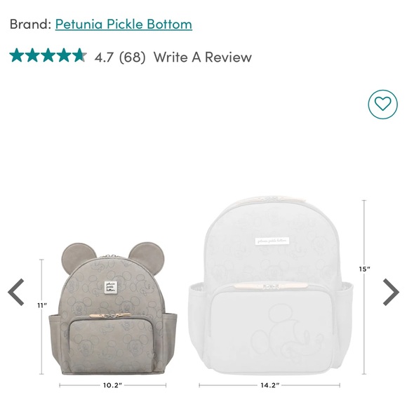 Petunia Pickle Bottom Disney Mickey Mouse bag - Picture 4 of 7